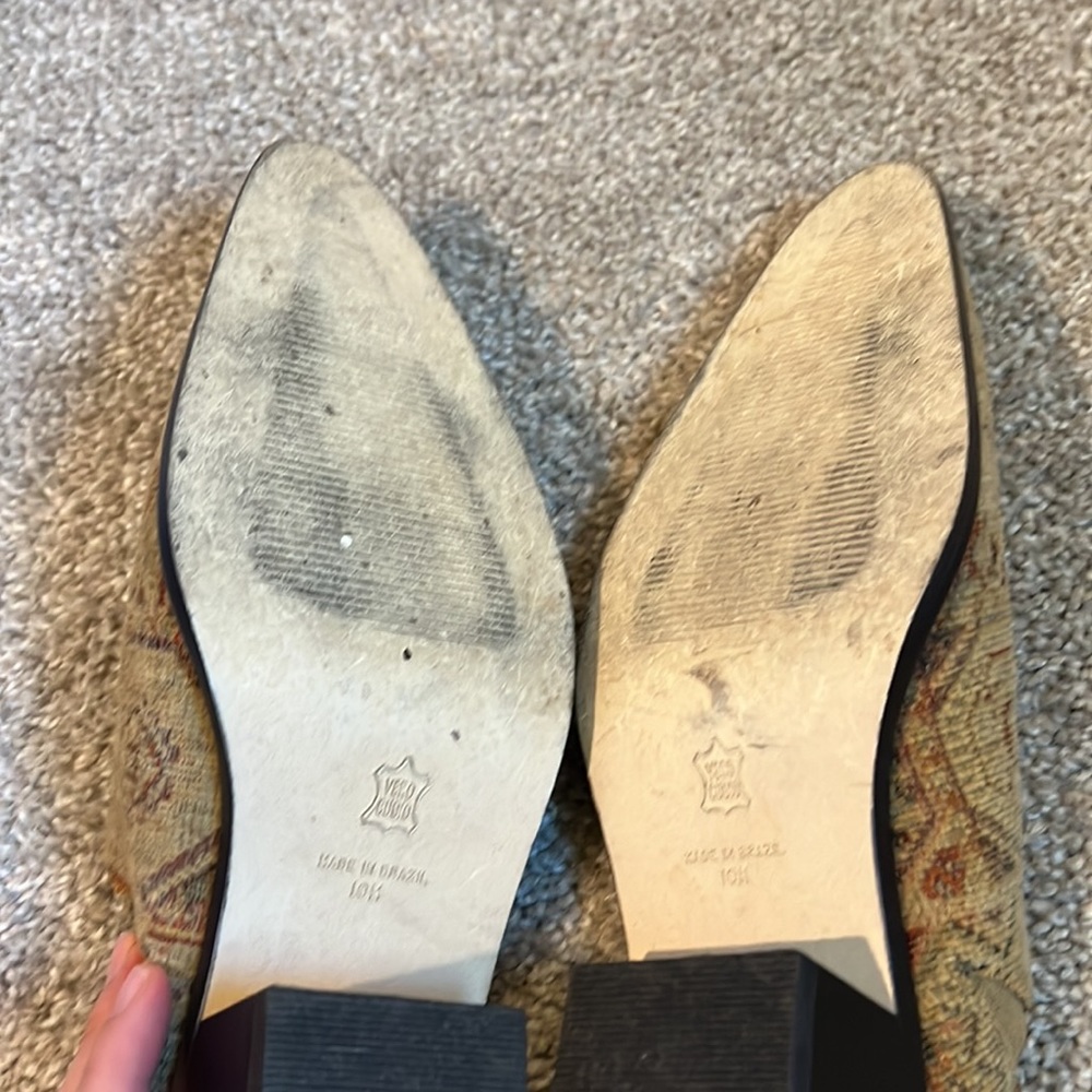 Designer Matisse Woven Tapestry Pointed Mules - image 4